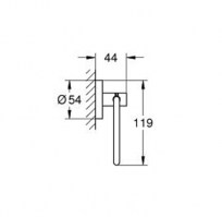 PORTARROLLOS SIN TAPA ESSENTIALS GROHE